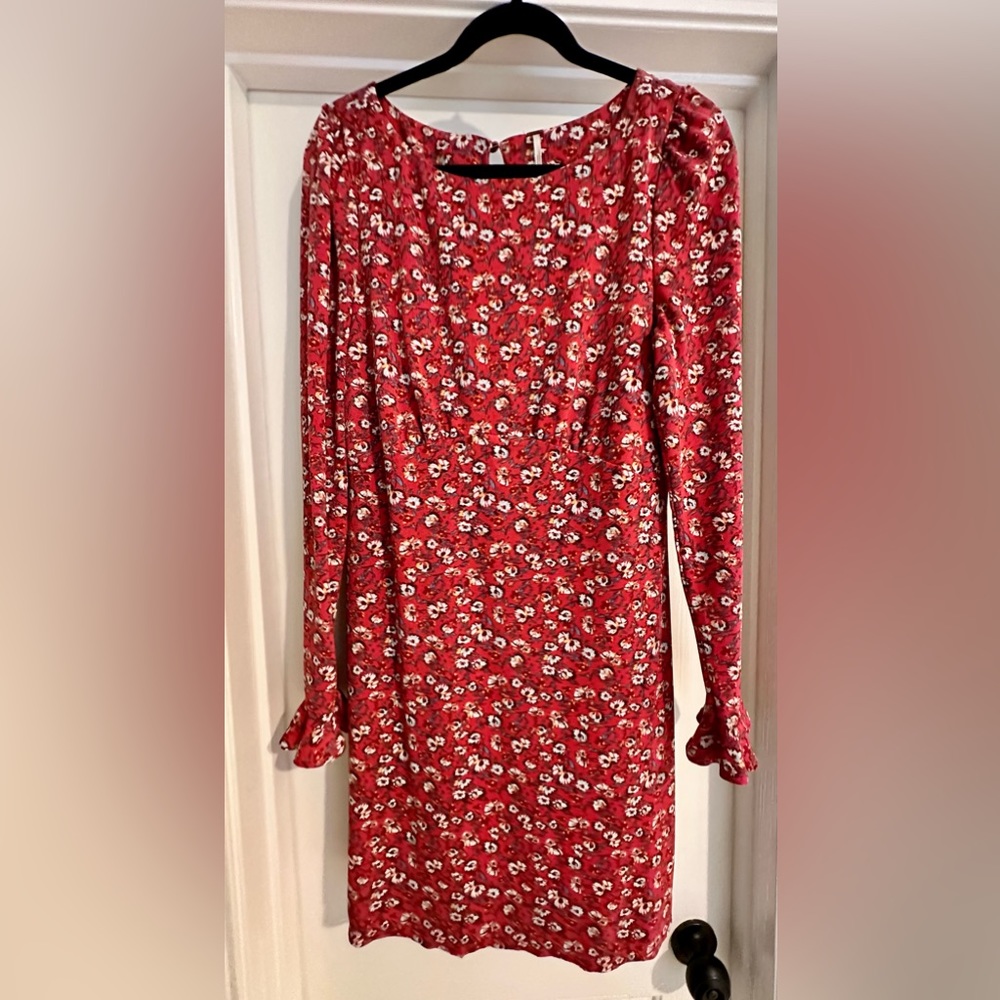 Free People Say Hello Floral Short Dress- size Large